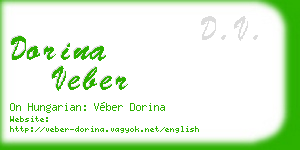 dorina veber business card